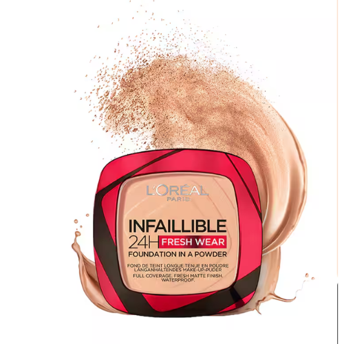 لوريال إنفاليبل 24 ساعة فريش وير في بودرة - 245 عسل ذهبي 9 جم