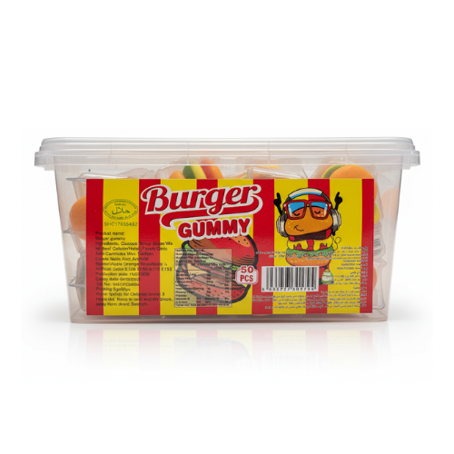 جيلي برغر بنكهة الفواكه 50 × 9جم