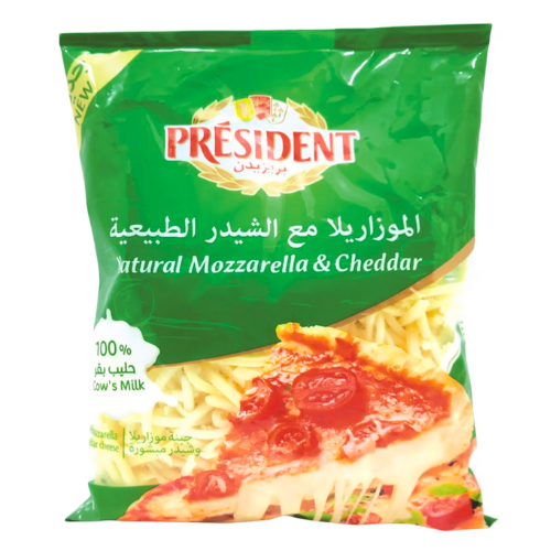 جبنة موزاريلا مع شيدر بريزيدانت 200 جم