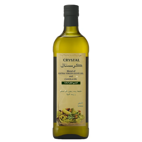 خليط زيت زيتون بكر ممتاز وزيت كانولا كريستال 1 لتر