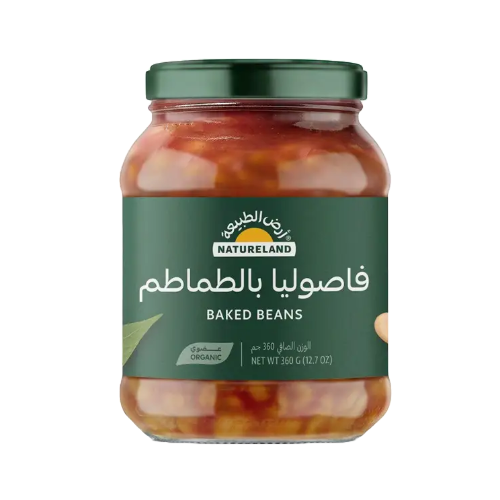 ارض الطبيعة لوبيا بالطماطم عضوي 360 جم