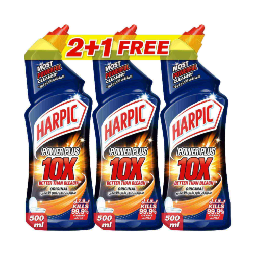 هاربيك سائل تنظيف المرحاض باور بلس 500 مل (2+1 مجانا)