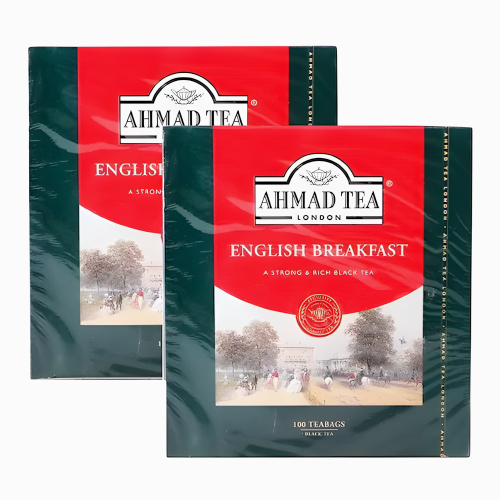 شاي احمد انجليزي شاي الفطور الانجليزي 2 × 100 فتلة