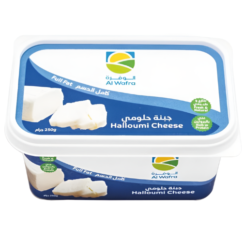 جبنة حلومي كامل الدسم الوفرة 250 جم