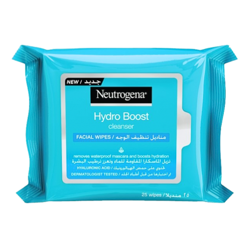 مناديل هايدرو بوست للوجه نيوتريوجينا 25 منديل