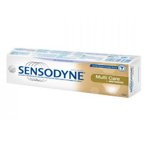 معجون أسنان سنسوداين ملتي كير + تبييض  75 مل