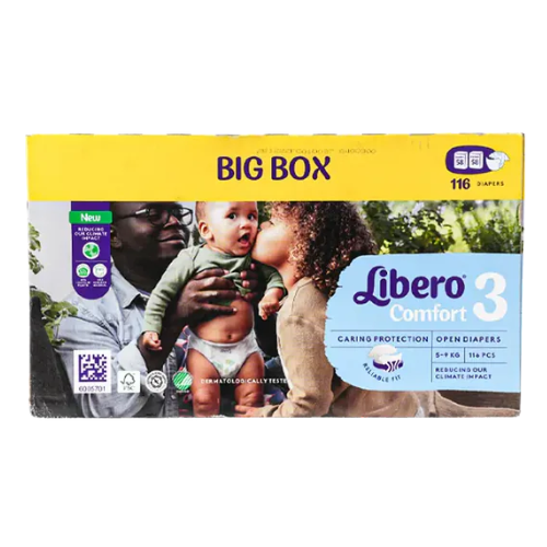 حفاظات اطفال كمفورت رقم (3) 5-9 كجم 116 حفاظة