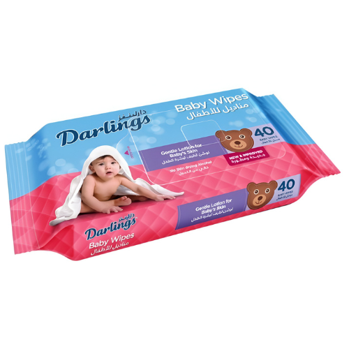 دارلينجز مناديل أطفال مبللة 40 قطعة