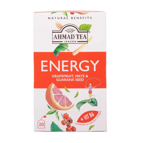 شاي احمد للطاقة جريب فروت وماتي وغوارانا 30جم