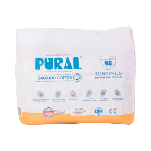 حفاظات قطن بيورال  5 كجم 30حبة