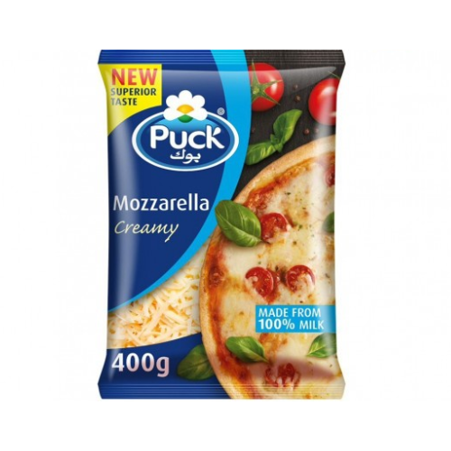 جبنة موزاريلا كريمة كيس 400جم بوك