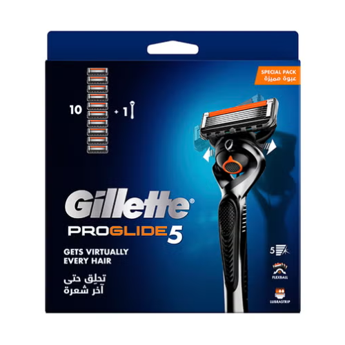 جيليت بروجلايد 5 ماكينة الحلاقة + 10 شفرات