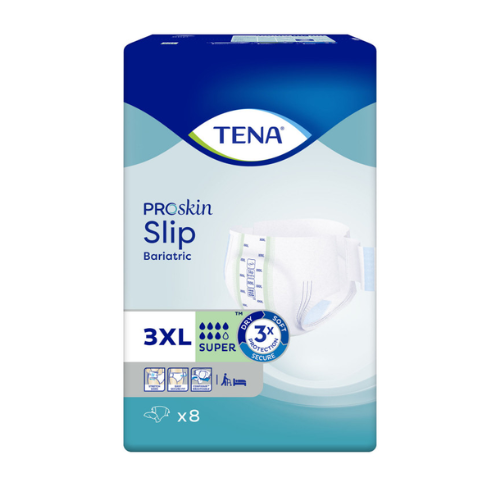 حفاظات كبار السن تينا  سليب سوبر بارياتريك 8 حبة 3XL