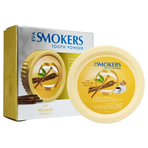 بودرة للأسنان بالمسواك ايفا سموكرز 40 جم