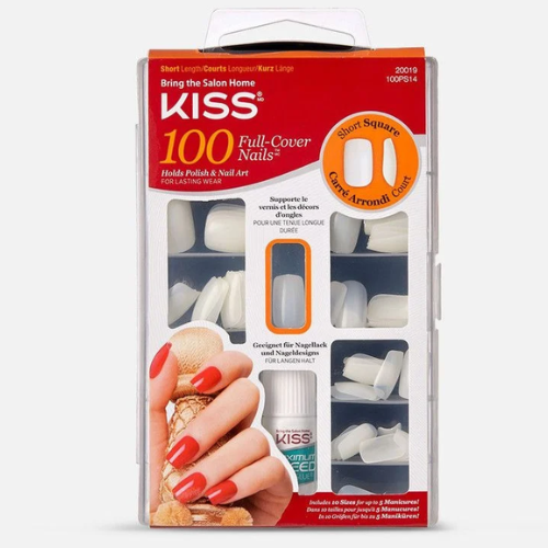 Kiss اظافر فول كوفر short square
