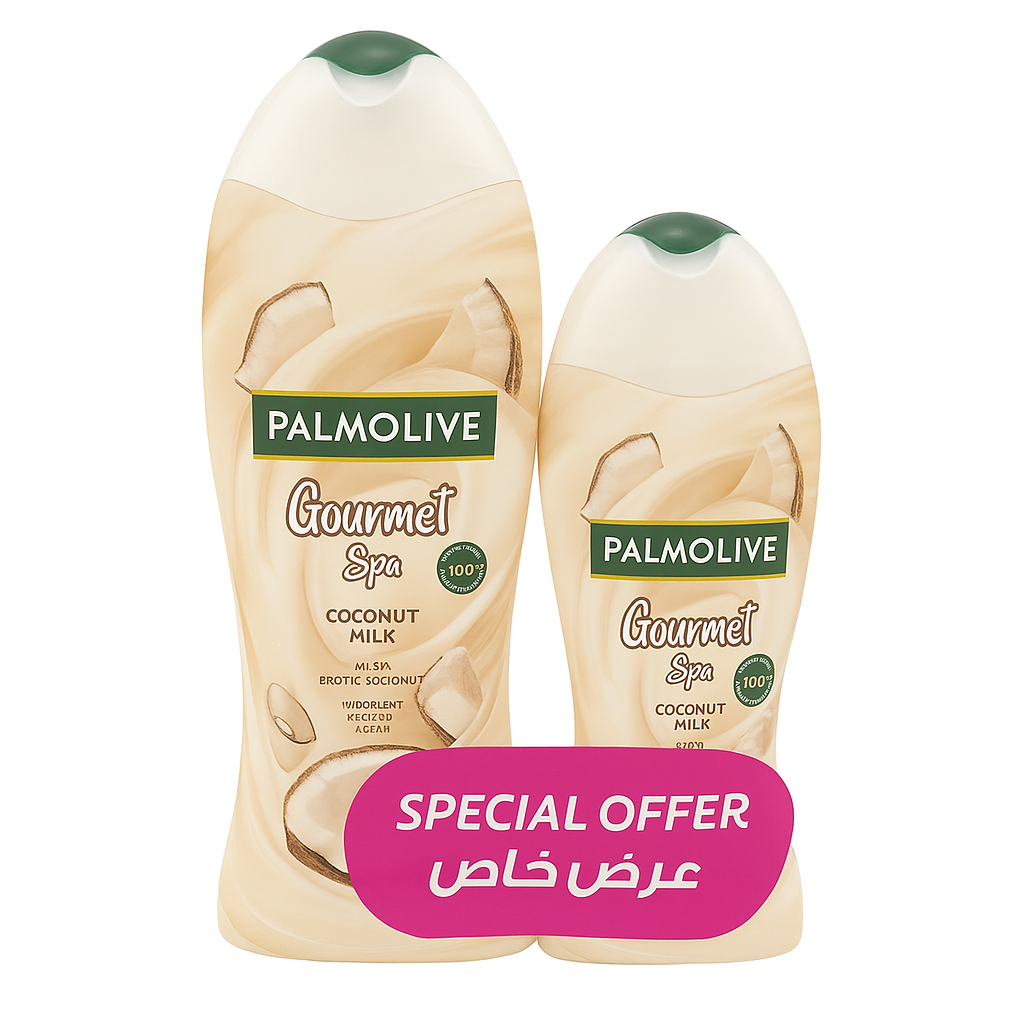 شاور جل بالموليف جورميه سبا حليب جوز هند 500 مل + 250 مل