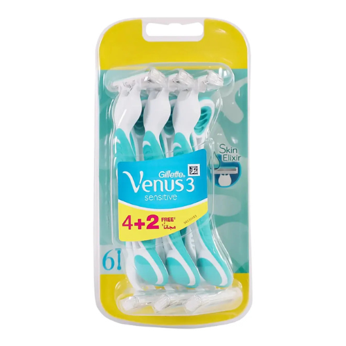 جيليت فينوس 3 الحساسة (4+2 مجانا)