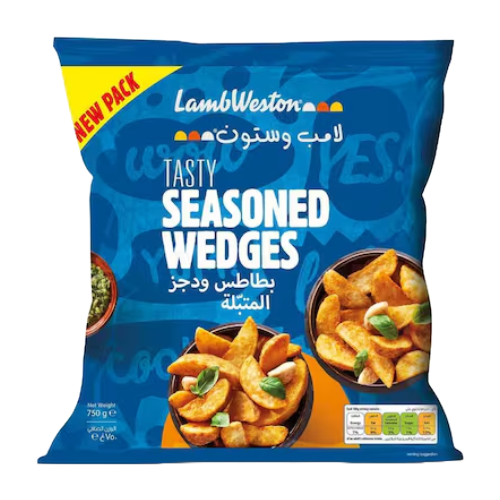 بطاطا مجمد ودجز متبلة 2.5كجم  لامب ويستون