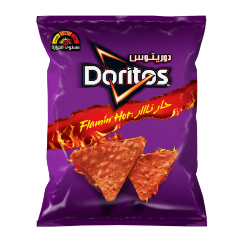 شبس دوريتوس رقائق ذرة حار نار 48 جم