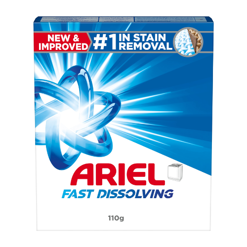 مسحوق غسيل اريال نصف اتوماتيك أًصلي سريع الذوبان 110جم