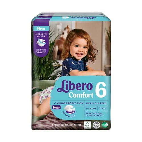حفاضات اطفال ليبرو كومفورت  6 ، 13-20  كجم، 22 حبة