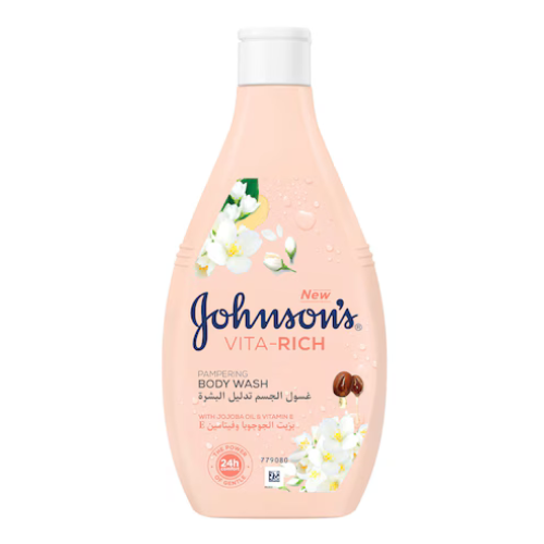 غسول الجسم بزيت الجوجوبا وفيتامين اي جونسون 250 مل