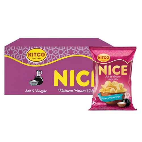 كتكو نايس رقائق البطاطس الطبيعية بالملح والخل 20 × 22 جم