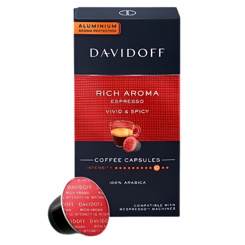 قهوة كبسولة فورية ريتش اروما ارابيكا ديفيداوف 10*55جم