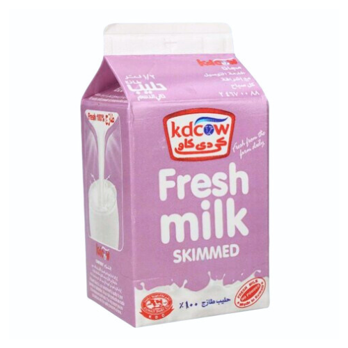 حليب طازج خالي الدسم كي دي كاو 500 مل