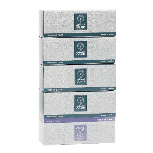 مناشف يد التعاون مطوية مزدوجة 5 × 100 ورقة