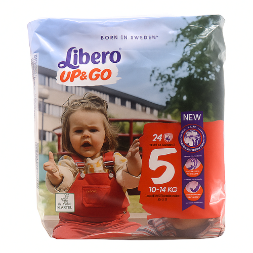 حفاظ اطفال شورت ليبرو رقم 5 10-14 كجم 24 حبة