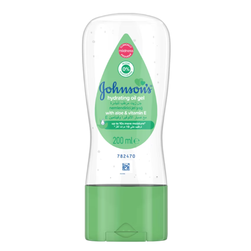 زيت جل مرطب مع صبار الالوفيرا وفيتامين جونسون 200 مل