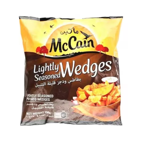 بطاطس ودجز قليلة التتبيل مجمد 750جم ماكين