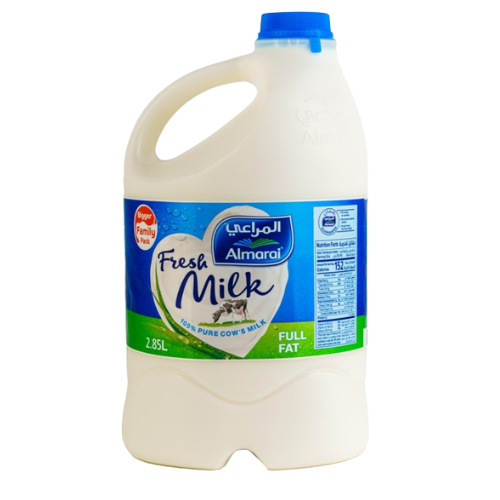 حليب طازج كامل الدسم 2.850 لتر المراعي