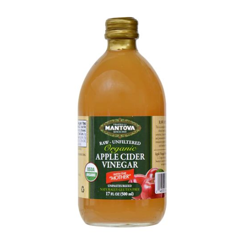 خل التفاح العضوي من مانتوفا 500 مل‎