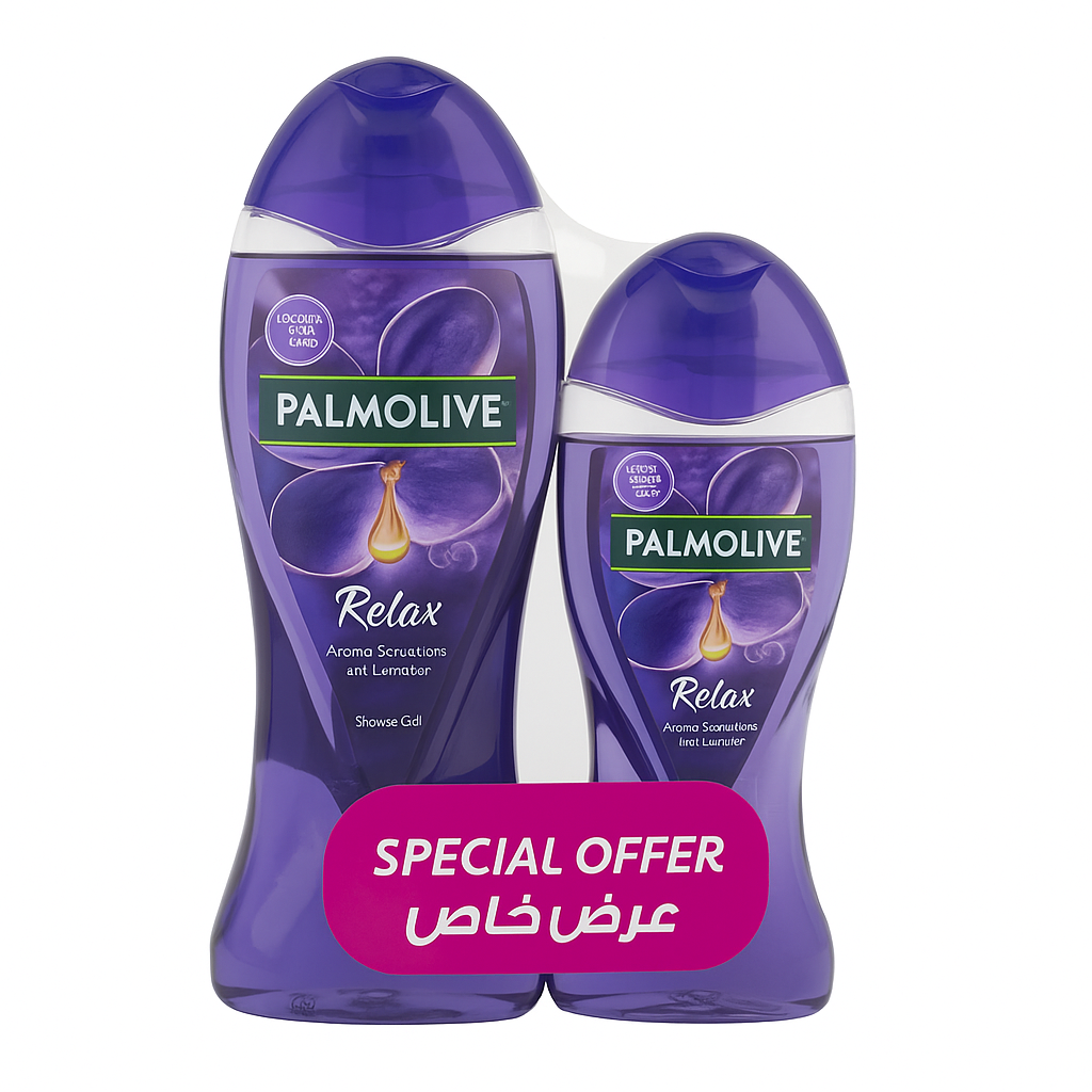 شاور جل بالمواليف ضد الارهاق 500 مل + 250 مل