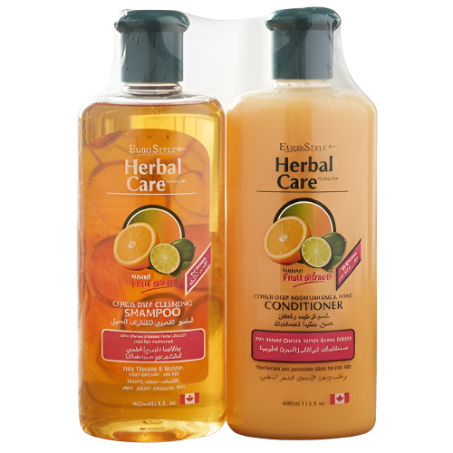 شامبو وبلسم يورو ستايل هيربال كير بالحمضيات 2 × 400 مل
