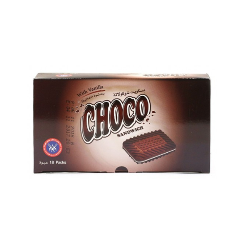 بسكويت شوكولاتة 15جم*18  المطاحن