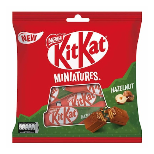 شوكولاتة كيت كات مينياتورس بالبندق نستلة 107جرام