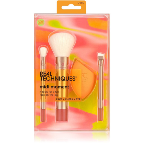 ريل تكنيك مجموعة فرش وإسفنج المكياج ميدي مومنت - أورانج كراش