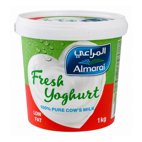 زبادي طازج قليل الدسم 1كجم المراعي