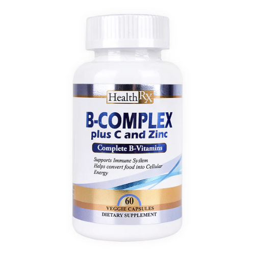 هيلث آر إكس  بي كومبليكس والزنك 60 كبسولة