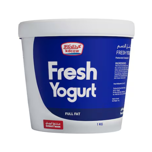 زبادي كامل الدسم 1كجم كي دي كاو