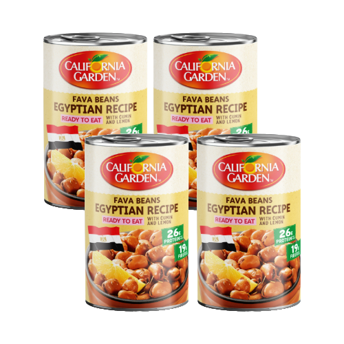 فول مدمس خلطه مصريه 4 حبة  × 450 جم حدائق كاليفورنيا