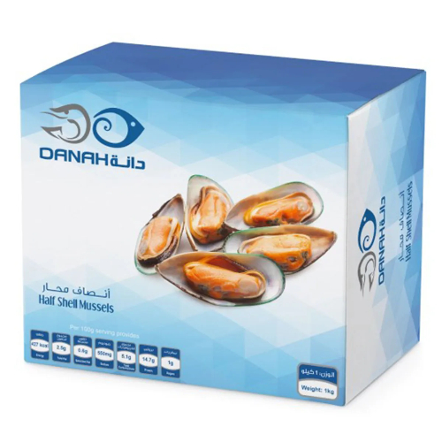 دانة أنصاف محار بلح البحر مجمد 1000 غ