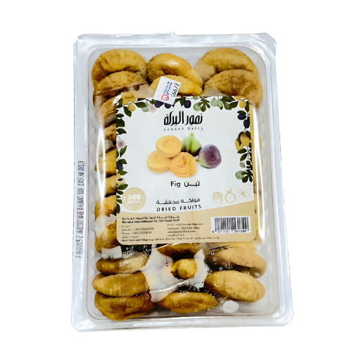 تمور البركة فواكة مجففة تين 500جم