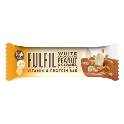 لوح شوكولاته فولفل شكولاته بيضاء وفول سوداني وكراميل 55غ