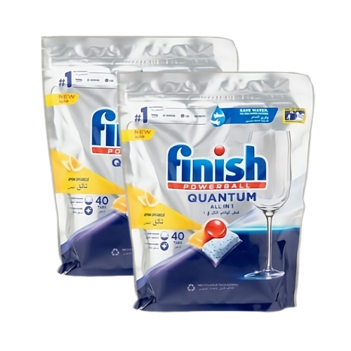منظف صحون للغسالة فنش كوانتم ليمون  40 قرص 2 حبة