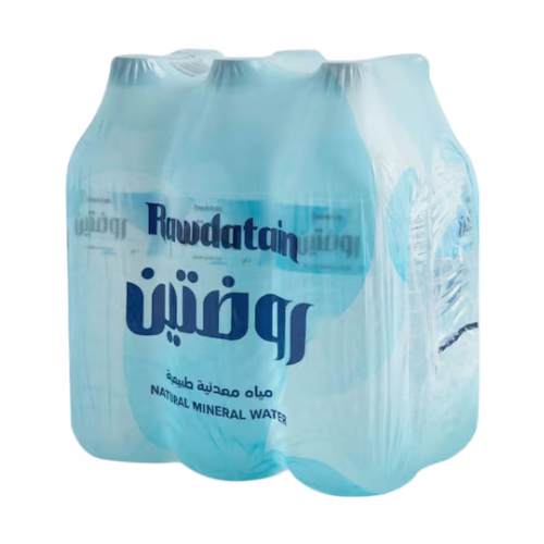 مياه معدنية روضتين 6 حبة  1.5لتر
