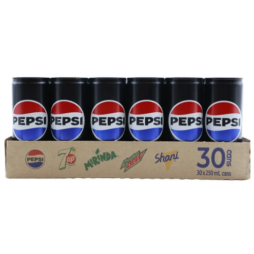 مشروب غازي بيبسي زيرو سكر 30 ×250 مل